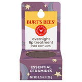 Burt's Bees Overnight Intensive Lip Treatment, Moisturizing, Restorative, Reduces Fine Lines, Vitamin E, Ceramides Oils, Natural Origin Lip Care