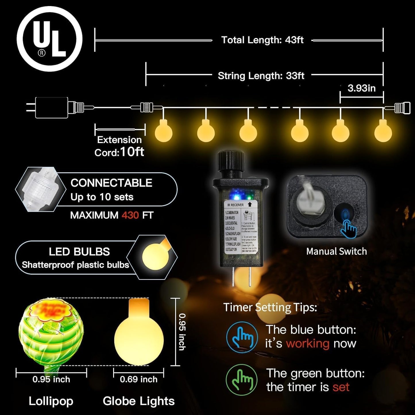 suddus_String_Lights_for_Bedroom,_33ft_100_Led_Connectable_Globe_String_Lights_Indoor,_Hanging_Fairy_Lights_Plug_in_with_Remote_for_Classroom,_Room,_Dorm,_Outdoor,_Christmas_Tree_Decor,_Warm_White