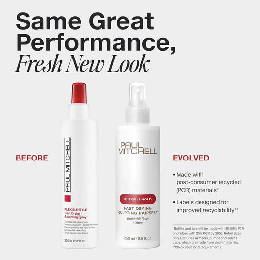 Paul Mitchell Fast Drying Sculpting Spray, Medium Hold, Touchable Finish, For All Hair Types