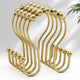 Gold - Double Shower Hooks