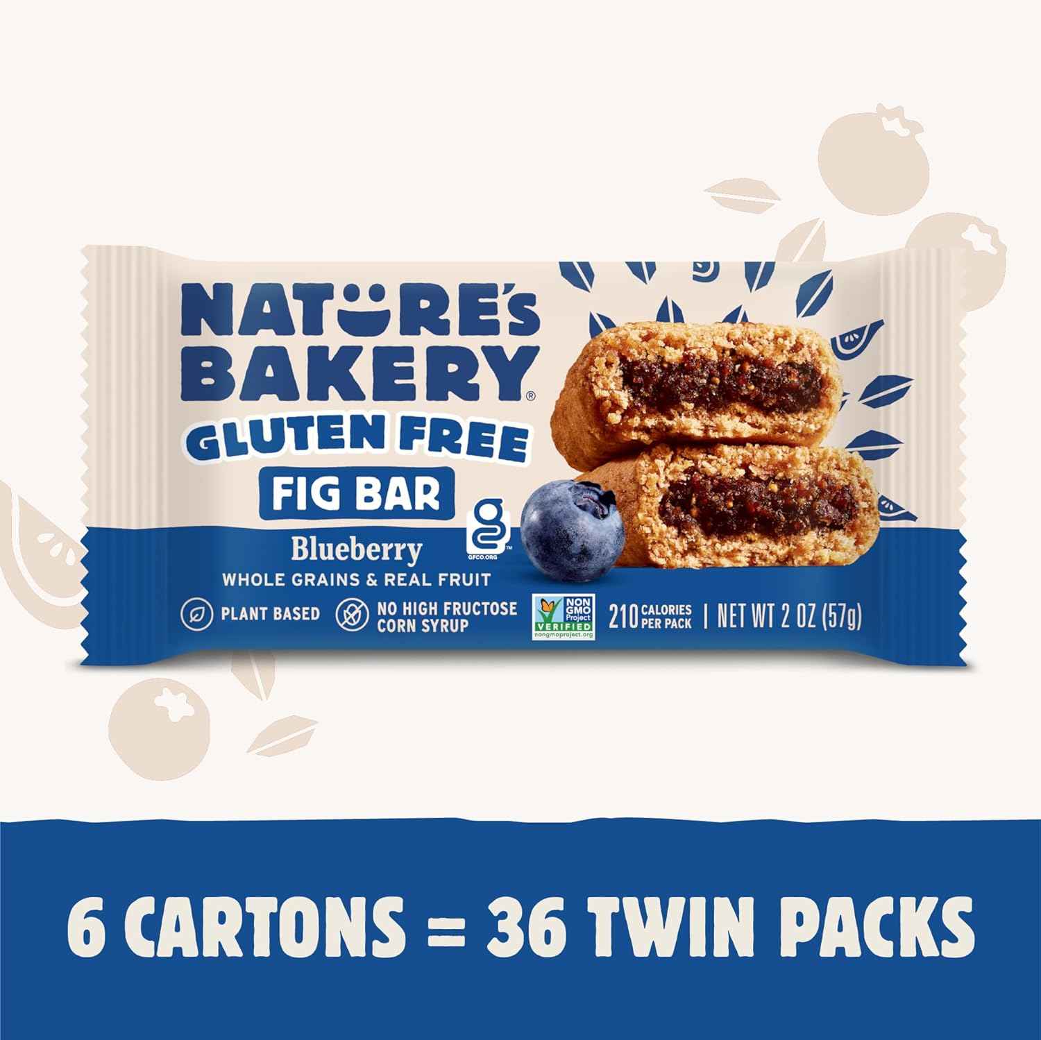 Nature’s Bakery Gluten Free, Real Fruit, Vegan, Non-GMO, Snack bar