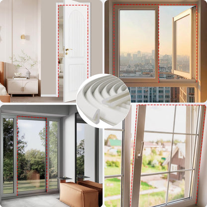 V_Shape_Thin_Foam_Weather_Stripping_Door_Frame_Seal_Strip_19.7FT_White,_Draft_Stopper,_Insulation_Winter,_Weatherstripping,_Gap_Sealing,_Soundproofing,_Self-Adhesive_Used_for_Exterior_Front_Door_Side