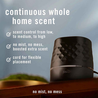 Febreze Plug Scent Booster, Continuous Scent Device Oil Diffuser, Compatible with Febreze Air Freshener Plug in Refills - Refills not Included