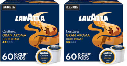 Lavazza Costiera Gran Aroma, Single-Serve Keurig K-Cup Pods, Light Roast Coffee