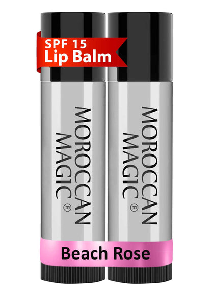 Moroccan Magic Organic Pure Coconut Lip Balm 3 Pack | Ultra-Hydrating Argan & Essential Oil Lip Moisturizer + Vitamin E | Natural Chapstick for Dry Lips | Smooth, Non-Toxic | Organic Lip Balm
