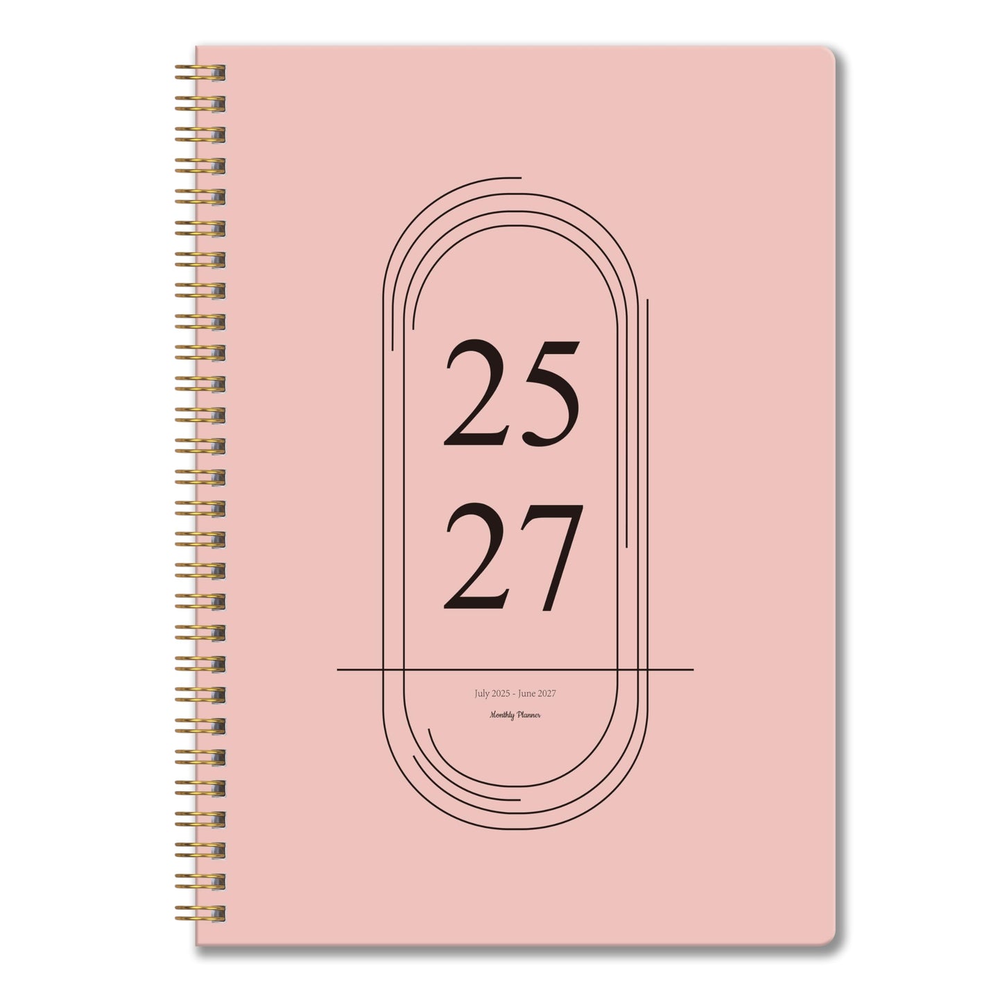 2026-2027 Monthly Planner, Jan 2026-June 2027, B5 (7&amp;#34; x 9&amp;#34;), 2 Year Monthly Planner, 24 month Calendar, Simple Calendar Planner Notebook Soft PVC Cover, Suitable for Schools &amp;amp; Offices, Pink