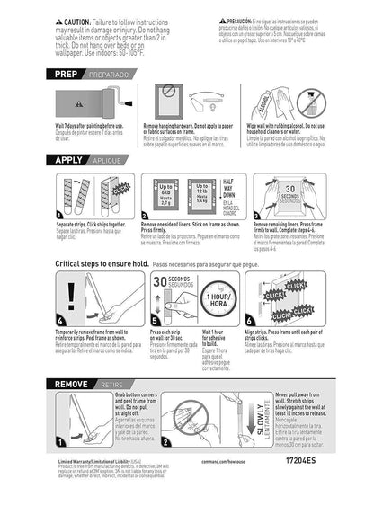 Command 10 lb Medium Picture Hanging Strips, Damage-Free Hangers for Picture Frames, No Tools Required, Great for Home Room Wall Decor, White Adhesive
