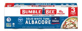 Bumble Bee Solid White Albacore Tuna in Water, 5 oz Can (Pack of 4) - Wild Caught Tuna - 29g Protein per Serving, High in Omega-3s - Non-GMO Project Verified, Gluten Free, Kosher