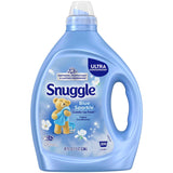 Snuggle Fabric Softener Liquid, Ultra Concentrated, 80 Oz, 200 Medium Loads, Blue Sparkle Fabric Conditioner, Long-Lasting Fresh Scent, Softens, Reduces Static & Fights Wrinkles, Helps Protect Color