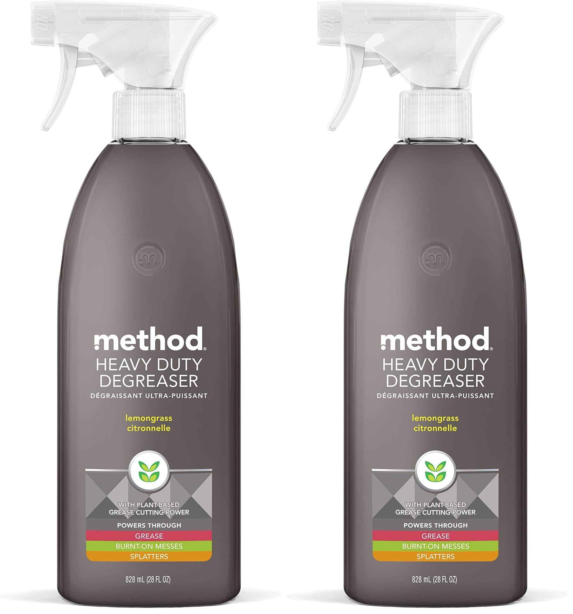 Method Heavy Duty Degreaser, Lemongrass Scent, Oven Cleaner & Stove Top Cleaner, 28 Oz Spray Bottle