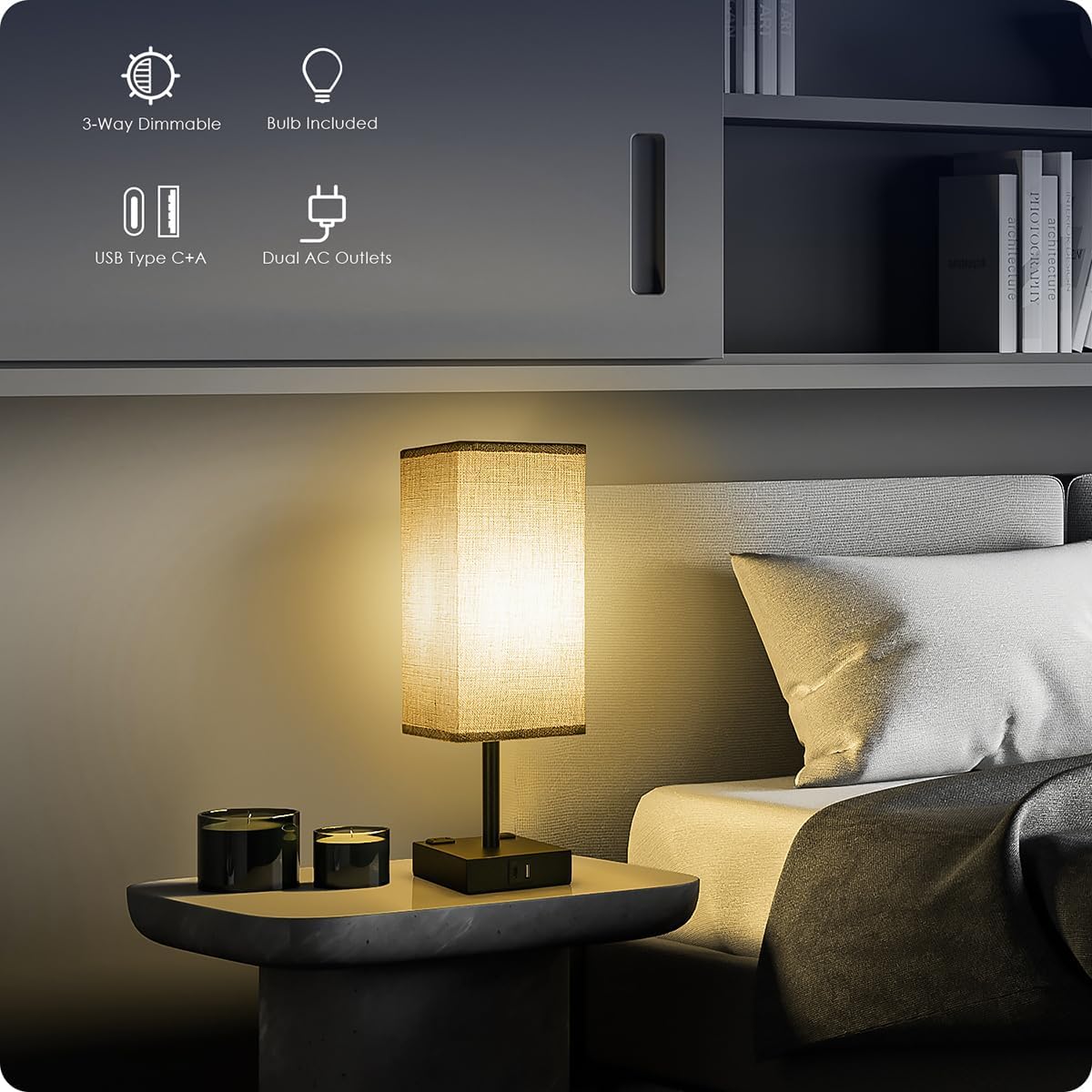 Soilsiu_Bedside_Table_Lamp_for_Bedroom_-_Touch_Small_Lamp_with_USB_C+A_Charging_Ports_&_AC_Outlets,_3_Way_Dimmable_Nightstand_Light_for_Living_Room_(LED_Bulb_Included,_Grey)
