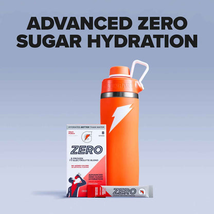 Gatorade Zero Sugar Electrolyte Powder Drink Mix, (32 Servings), No Artificial Flavors, No Added Colors, Zero Sugar, Sports Drinks, Hydration, Electrolyte Drink