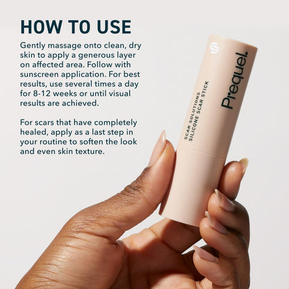 Prequel_Skin_Scar_Solutions_60%_Silicone_Scar_Stick._Thick_Solid_Velvety_Film_for_Scars._Formula_Infused_with_Centella_Asiatica_Extracts_and_Vitamin_E._Soothing_and_Occlusive