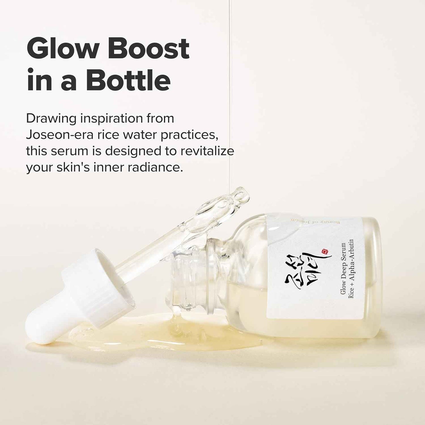 Beauty of Joseon Glow Deep Serum Rice Alpha-Arbutin for Uneven Dull Skin Tone, Daily Korean Skin Care for Men and Women