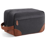 Vorspack Travel Toiletry Bag - Hanging Toiletry Bag for Men Water Resistant Canvas Shaving Bag with Large Capacity for Travel