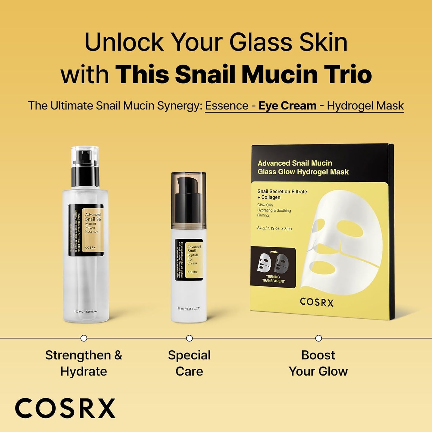 COSRX_Snail_Mucin_Peptide_Under_Eye_Cream,_0.84_fl_oz,_73.7%_Snail_Mucin_and_Niacinamide,_Eye_Care,_Eye_Cream_Anti_Aging,_Dark_Circles,_Korean_Skin_Care
