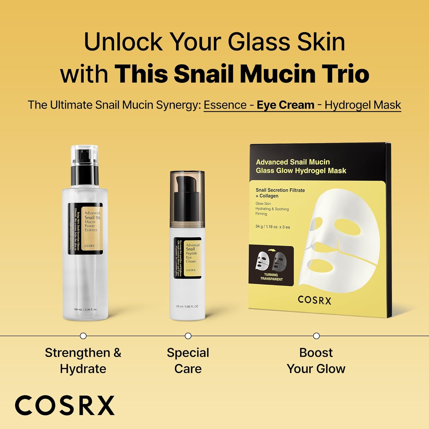 COSRX_Snail_Mucin_Peptide_Under_Eye_Cream,_0.84_fl_oz,_73.7%_Snail_Mucin_and_Niacinamide,_Eye_Care,_Eye_Cream_Anti_Aging,_Dark_Circles,_Korean_Skin_Care