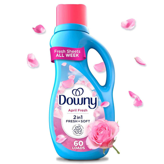 Downy Soft, 2 in 1 Soft and Fresh Liquid Fabric Softener, April Fresh, Fabric Conditioner Liquid provides softness and freshness for fabrics