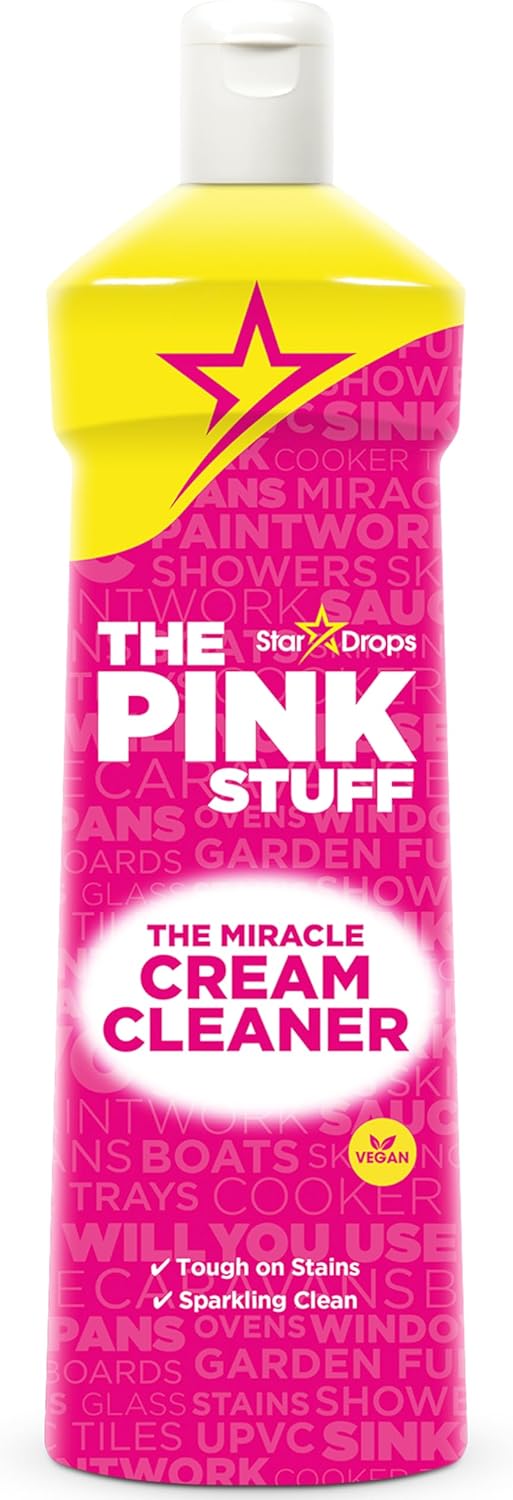 Stardrops_The_Pink_Stuff_Miracle_Cream_Cleaner_for_Stainless_Steel_&_Multi-Purpose_Surfaces_–_Removes_Grease,_Grime,_Limescale_&_Soap_Scum_–_Tough_on_Stains,_Gentle_on_Surfaces_–_500ml