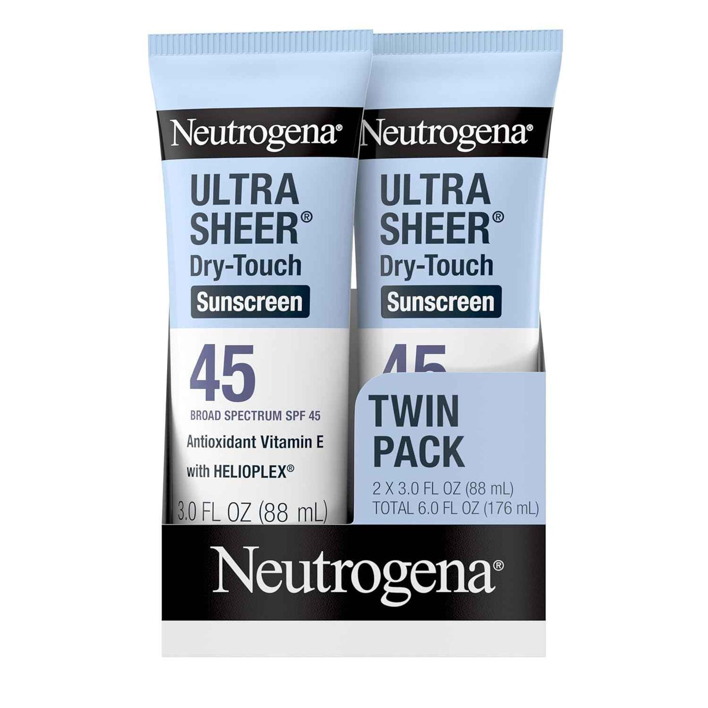 Neutrogena Ultra Sheer Dry-Touch Sunscreen For Face & Body, Broad Spectrum UVA/UVB Protection, Lightweight Water Resistant & Non-Greasy, Travel Size Sunscreen