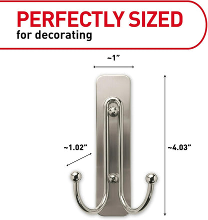 Command_Large_Double_Bathroom_Wall_Hook,_Damage-Free_Hanging_with_Adhesive_Strip,_Great_for_Hanging_Bath_Towels,_1_Satin_Nickel_Wall_Hook_and_1_Water-Resistant_Strip,_Holds_up_to_4_lb
