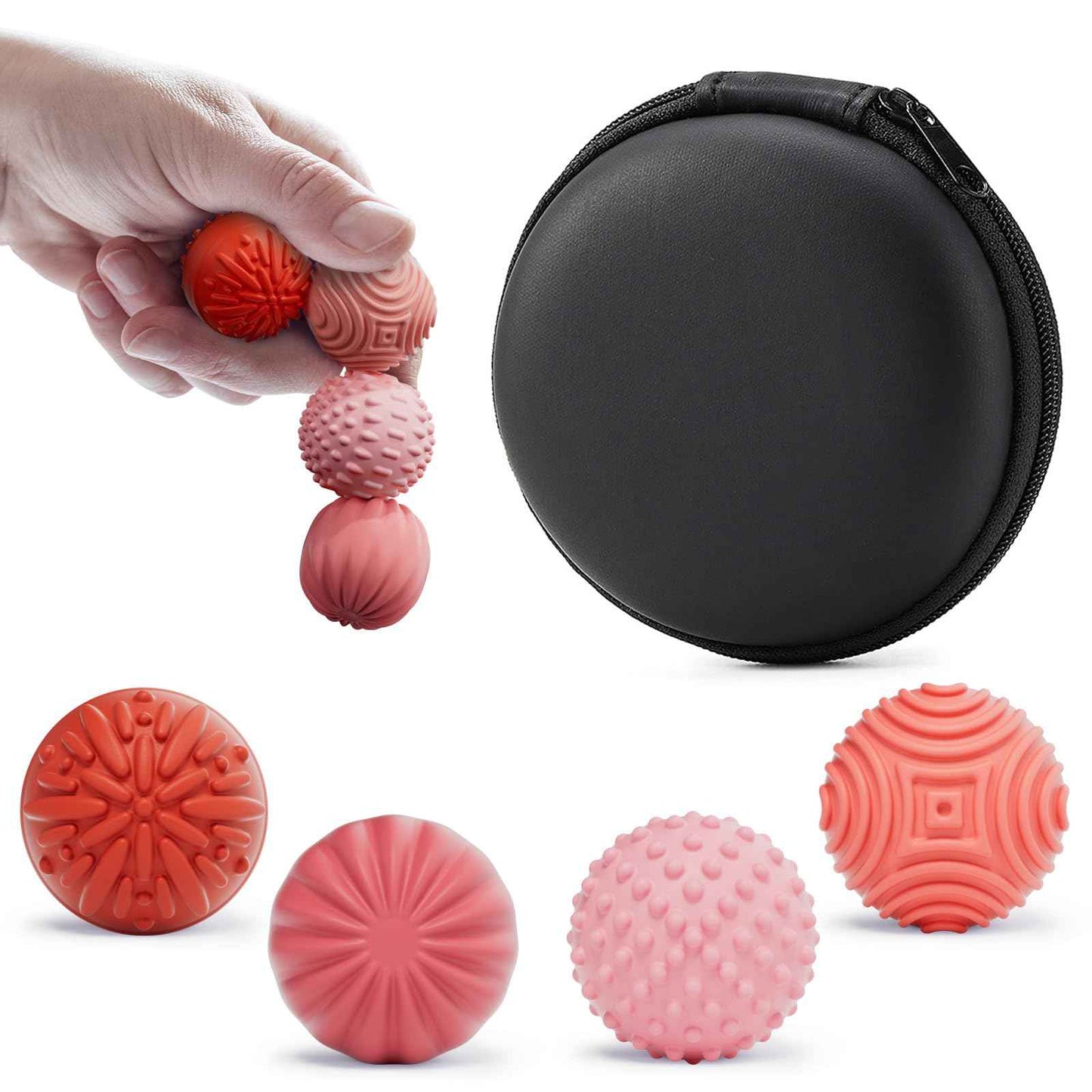 Silicone Magnetic Balls Fidget Toys for Adults & Teens, Stress Relief Sensory Toys for Autism ADHD Anxiety,Fun Textures Gadgets,Office Desk Toy,Stocking Stuffers for Women Men Teen Gift