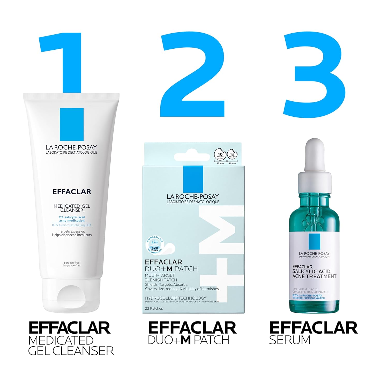 La_Roche-Posay_Effaclar_Multi-Target_Blemish_Patches,_Hydrocolloid_Pimple_Patches_For_Face_Shields,_Targets_&_Absorbs,_Suitable_Under_Makeup,_22_Patches,_12_Small_Size_&_10_Medium_Size