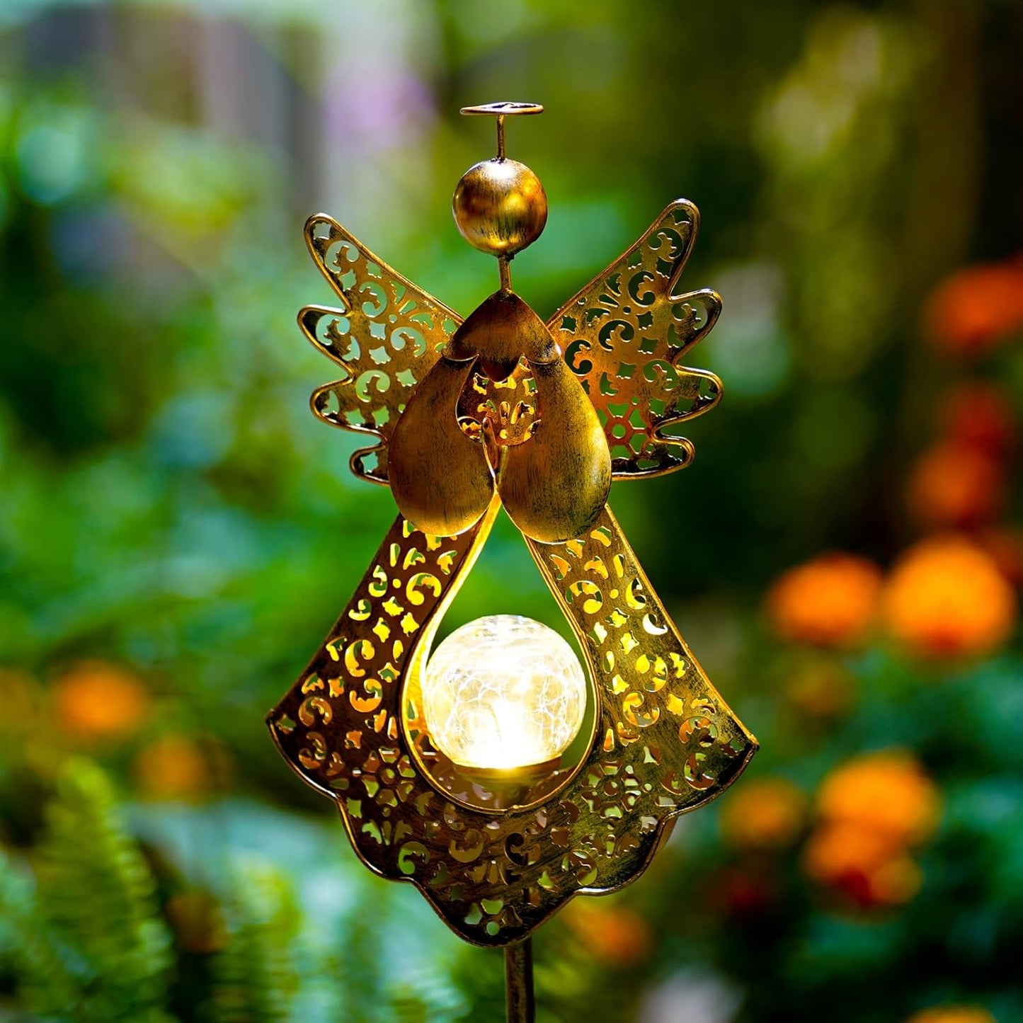 Starryfill_Angel_Stake_Solar_Lights_with_Crackle_Glass_Globe_Waterproof_Warm_White_LED,_40.5_inches_Height_Metal_Bronze_Stake_Garden_Patio_Art_Decor,_Memorial_Gift_for_Mom_Women_or_Friends