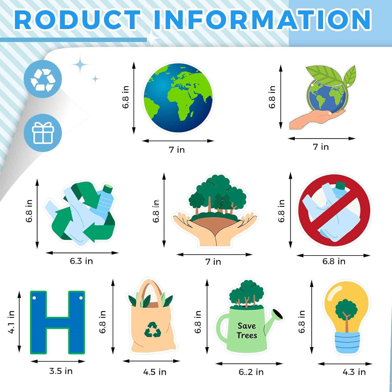 Epakh Earth Day Decorations Happy Earth Day Banner Garland Kit for School Classroom & Home Environmental Events Favors for Travel Theme Environmental Party