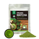 TIAN HU SHAN Matcha Green Tea Powder 3.5oz/100g, Pure Matcha Powder Culinary Grade Unsweetened for Lattes, Cooking, Baking, Vegan 100% Natural （Package May Vary)