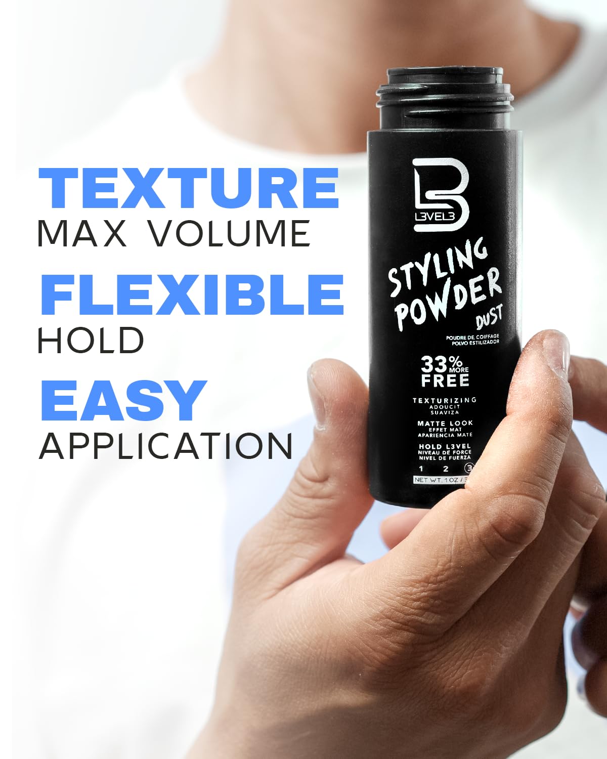 L3_Level_3_Styling_Powder_-_Natural_Look_Mens_Powder_-_Easy_to_Apply_with_No_Oil_or_Greasy_Residue_(Small_-_30_Grams)