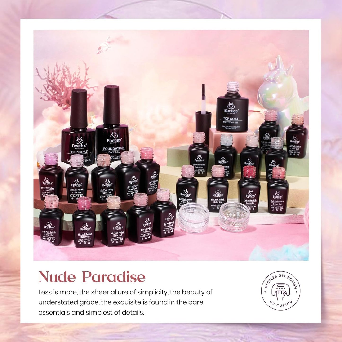 Beetles_Nude_Pink_Gel_Nail_Polish_Set,_Nude_Paradise_Gel_Polish_Kit_25PCS_20_Colors_Jelly_Pink_Sheer_Glitter_White_Soak_Off_UV_Base_Glossy_Matte_Top_Coat_Nail_Charms_Gift_for_Women