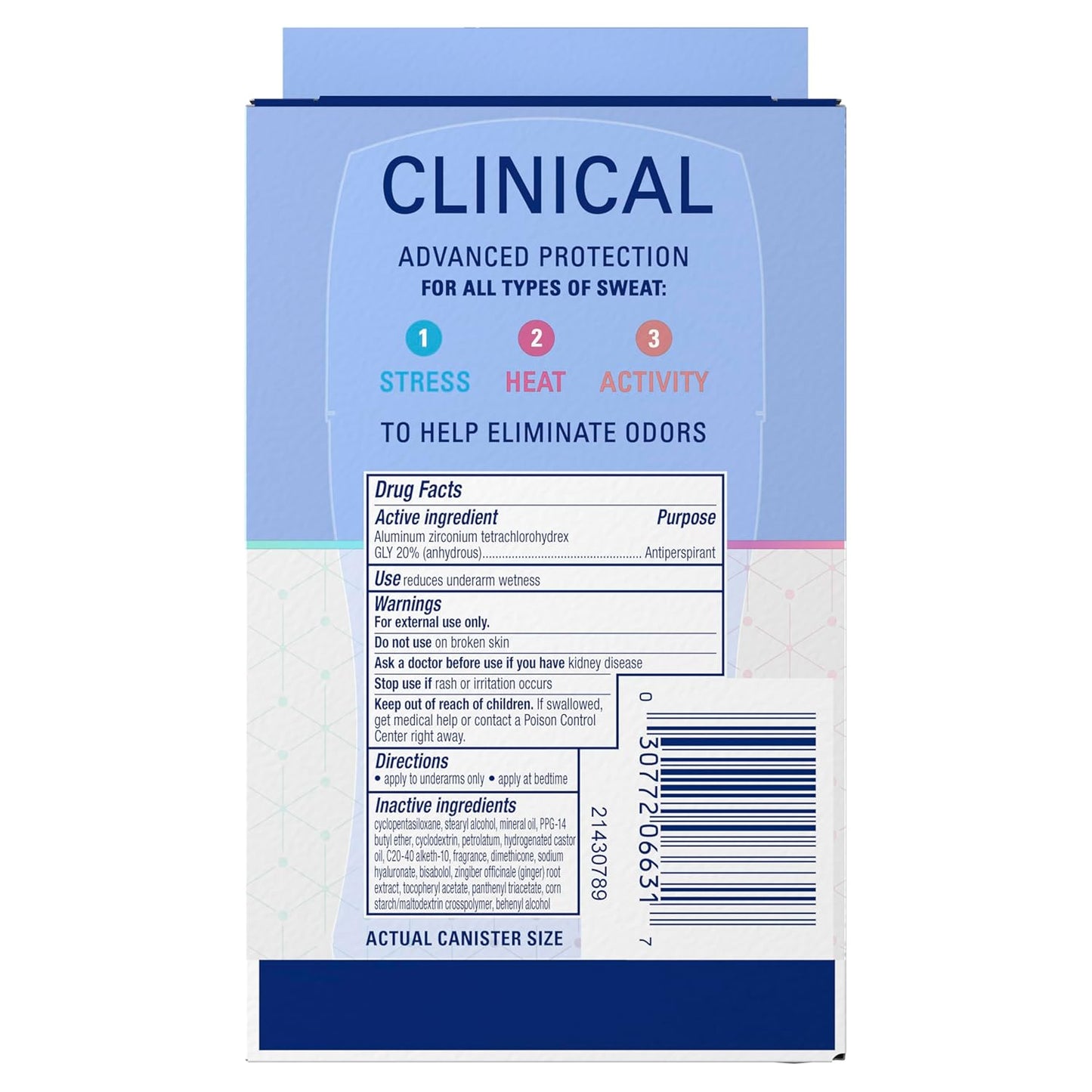 Secret_Clinical_Strength_100HR_Sweat_&_Odor,_Stress_Response_Invisible_Solid_Antiperspirant_Deodorant_for_Women,_3X_Stress_Protection_with_Hyaluronic_Acid,_PH_Balanced,_1.6_oz_(Pack_of_2)