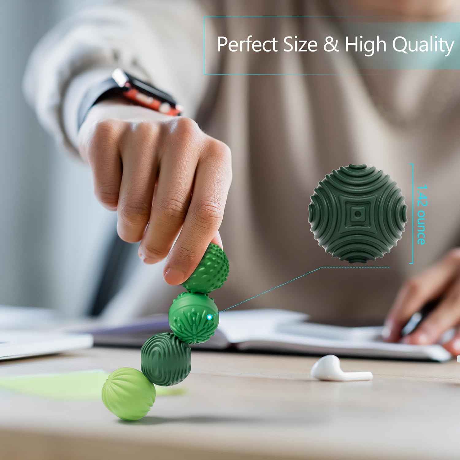 Silicone Magnetic Balls Fidget Toys for Adults & Teens, Stress Relief Sensory Toys for Autism ADHD Anxiety,Fun Textures Gadgets,Office Desk Toy,Stocking Stuffers for Women Men Teen Gift