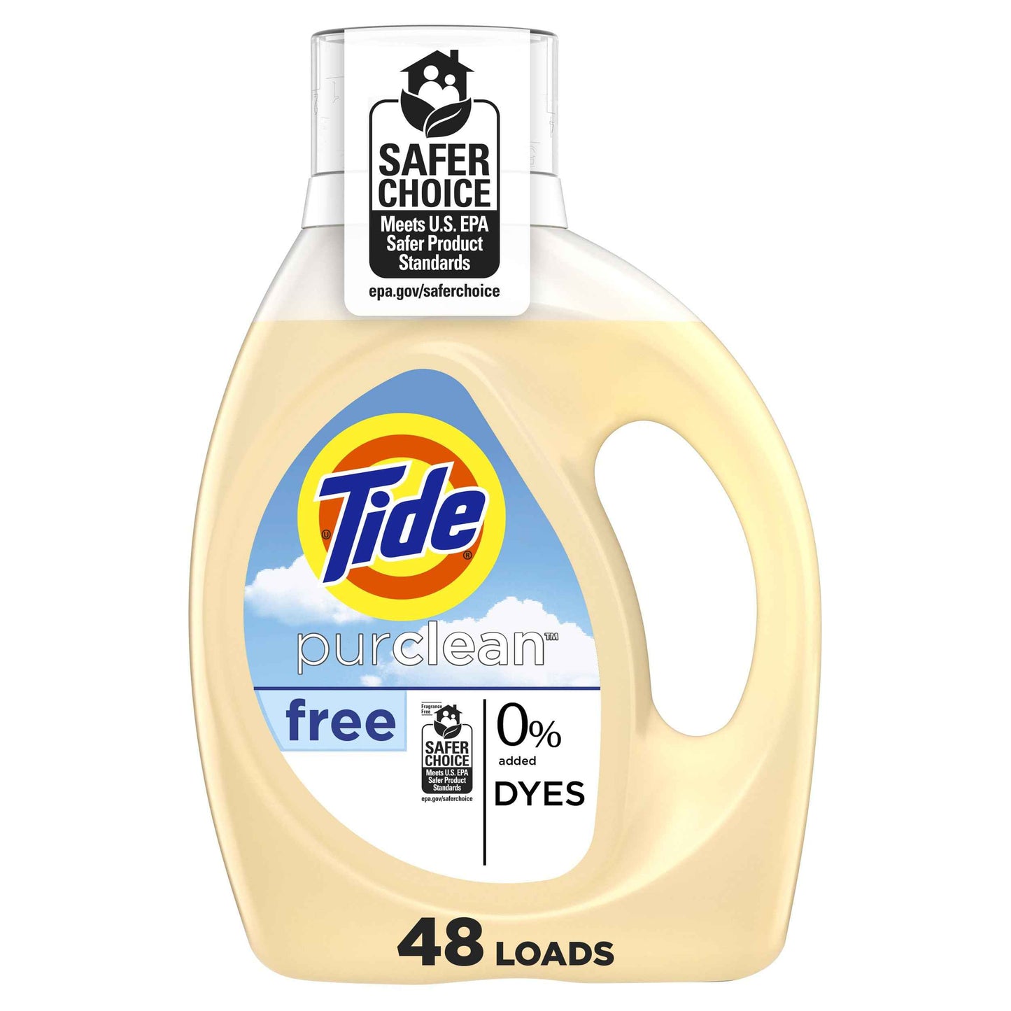 Tide Purclean Liquid Laundry Detergent, 63 fl oz, 48 Loads