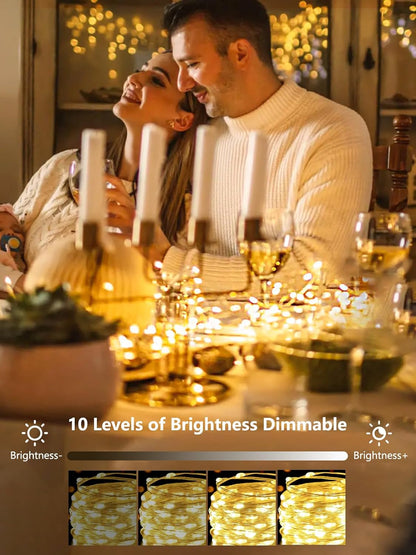 4_Pack_100_LED_Fairy_Lights_Battery_Operated_with_Remote,_33FT_Waterproof_Twinkle_Lights_with_Timer_&_8_Modes,_Fairy_String_Light_Outdoor_Indoor_for_Bedroom_Classroom_DIY_Christmas_Decor_(Warm_White)