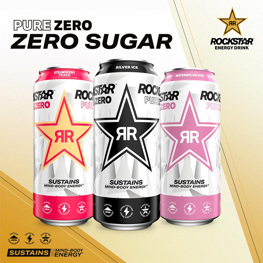 Rockstar_Pure_Zero_Energy_Drink,_Tangerine_Mango_Guava_Strawberryh,_0_Sugar,_with_Caffeine_and_Taurine,_16_Fl_Oz_(Pack_of_12)_(Packaging_May_Vary)