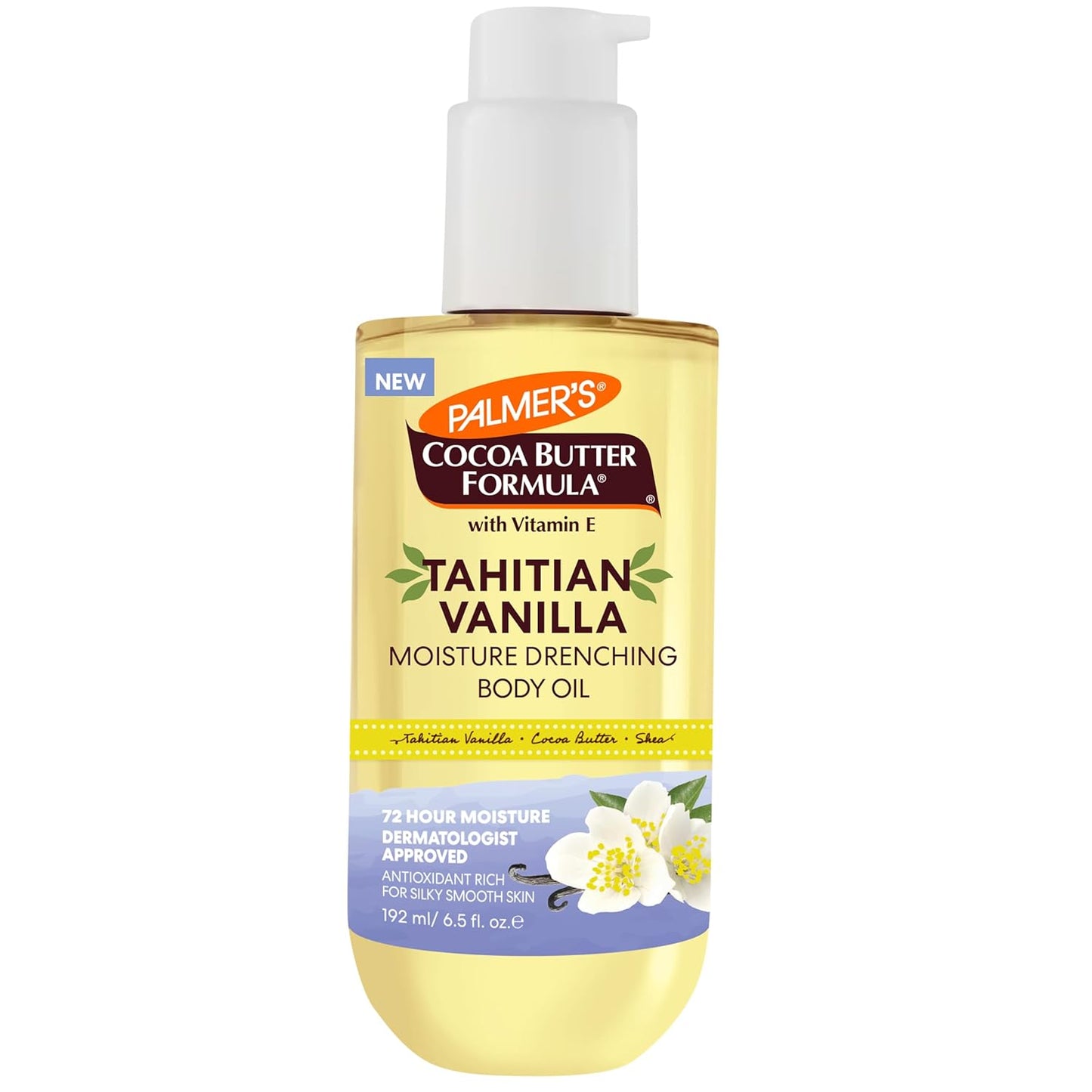 Palmer's_Cocoa_Butter_Formula_Body_Oil,_Moisture_Drenching_Tahitian_Vanilla,_6.5_Oz,_72Hr_Hydration_with_Shea_Butter_&_Vitamin_E_for_Softer_Skin,_Protects_&_Soothes_Dryness,_Dermatologist_Approved