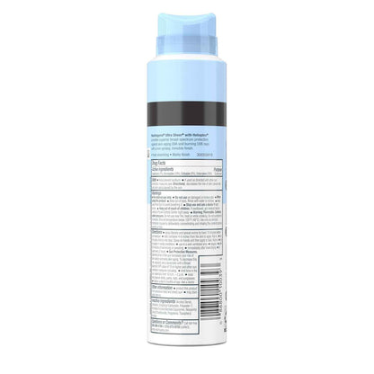 Neutrogena Ultra Sheer Sunscreen Spray SPF 45 Body Mist, Lightweight Non-Greasy Broad Spectrum UVA/UVB Protection, Oil-Free & Non-Comedogenic Water Resistant Spray Sunscreen (80 min), Pack of 3, 5 oz