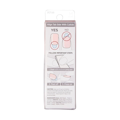 KISS_imPRESS_No_Glue_Mani_Press_On_Nails,_'Serendipity',_Pink,_Medium_Size,_Coffin_Shape,_Includes_30_Nails,_Prep_Pad,_Instructions_Sheet,_1_Manicure_Stick,_1_Mini_File