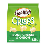 Goldfish Crisps Spicy Dill Pickle Flavored Baked Chip Crackers, 6.25 Oz Bag