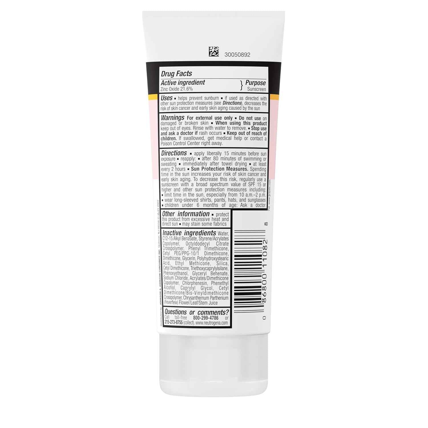 Neutrogena Pure & Free Baby Mineral Sunscreen Lotion with Broad Spectrum SPF 50 & Zinc Oxide, Water-Resistant, Hypoallergenic & Tear-Free Baby Sunscreen, 3 fl. oz, 3 pk