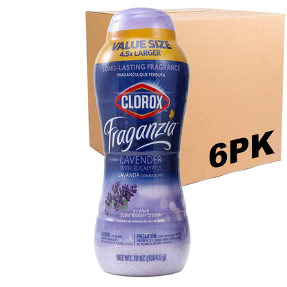 Clorox Fraganzia Laundry Scent Booster Crystals, In-Wash Fragrance Beads for Fresh-Smelling Clothes & Linens, Safe for All Fabrics & Colors, Easy-Pour Bottle