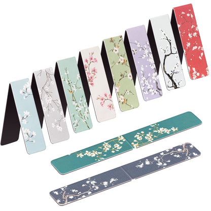 UpUDo 12 Pack Magnetic Bookmark, Book Marker Clip for Teachers, Students, Book Lovers, Printing on 2 Side