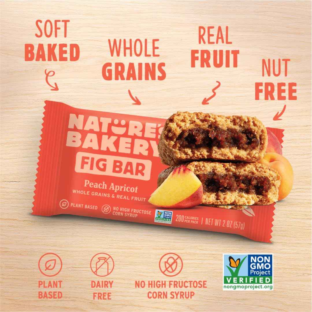 Nature’s Bakery Fig Bars Variety Pack, 28 Count (4 Bars per Pack, 7 Flavors: Strawberry, Blueberry, Raspberry, Apple Cinnamon, Original Fig, Peach Apricot & Double Chocolate Brownie) | Whole Grain, Vegan Snacks