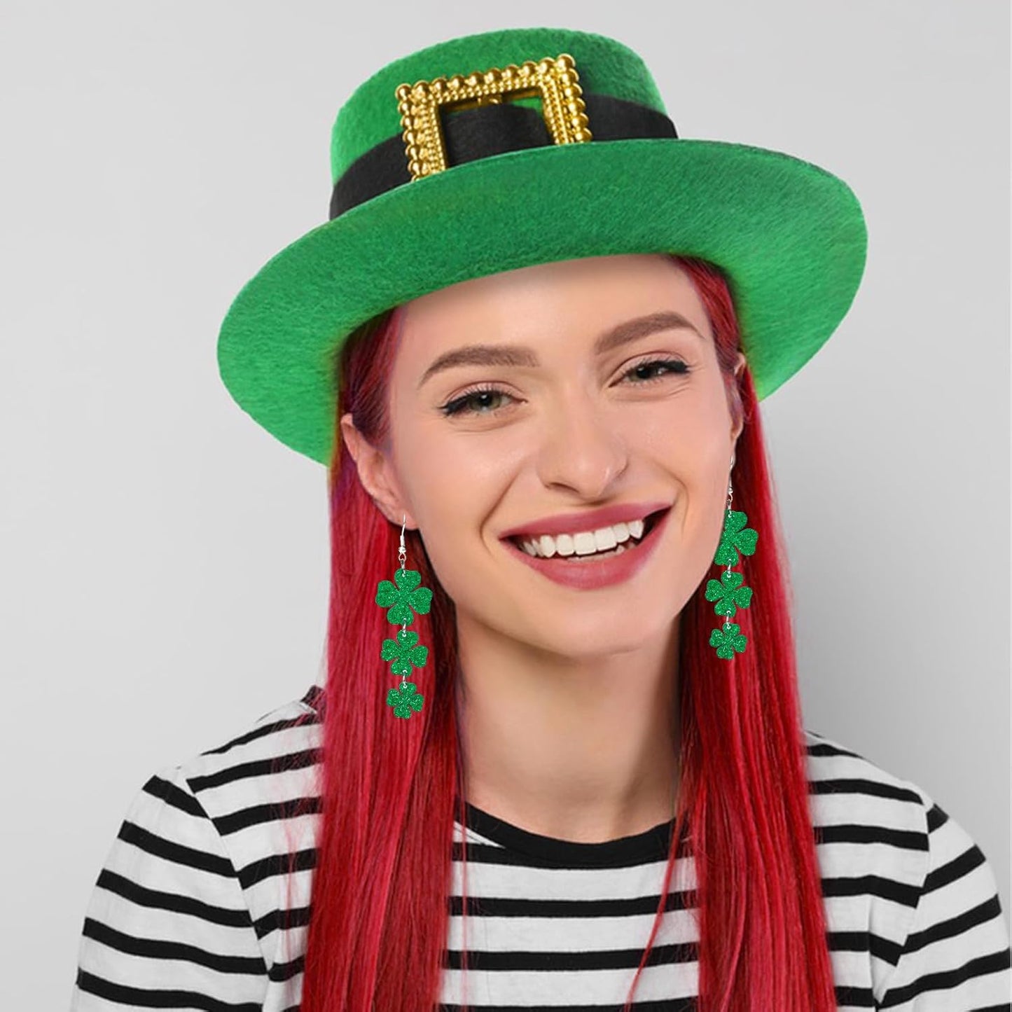 St_Patricks_Day_Accessories_Earrings_for_Women:_Green_Shamrock_Dangle_Earrings,_Good_Luck_Shirt,_Irish_Party_Favor_Gift