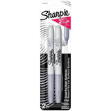 Sharpie Metallic Permanent Markers, Fine Point, Silver, For Black Paper or Dark Surfaces, Arts & Crafts, Posters