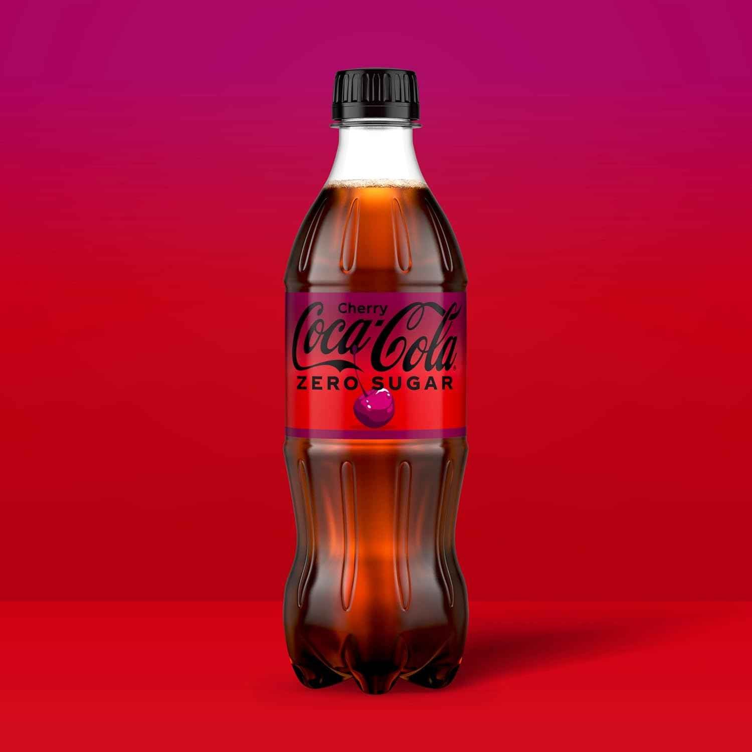 Coca-Cola Zero Sugar Cherry Diet Soda Soft Drink, 16.9 fl oz