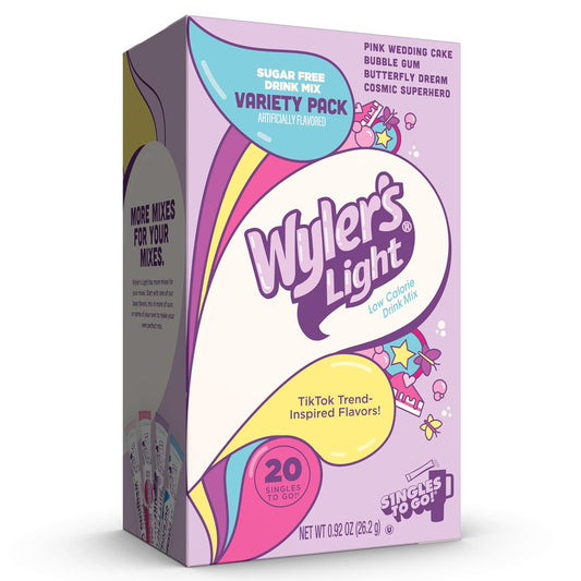 Wyler's_Light_Singles_to_Go_Powder_Packets,_Variety_Pack,_Watertok_Fun_Flavors,_Pink_Wedding_Cake,_Bubble_Gum,Butterfly_Dream,Cosmic_Superhero,Sugar_&_Caffeine_Free,_On-The-Go,_20_Count_(Pack_-_1)