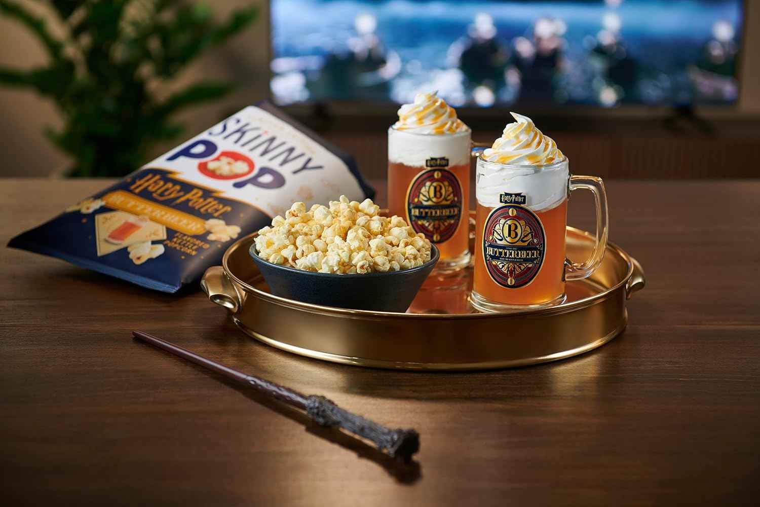 SkinnyPop Flavored Kettle Popcorn, Harry Potter Snacks, Gluten Free, Vegan, Non-GMO, Dairy Free, SkinnyPop, 5.3oz Grocery Sized Bag